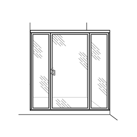door with two panels